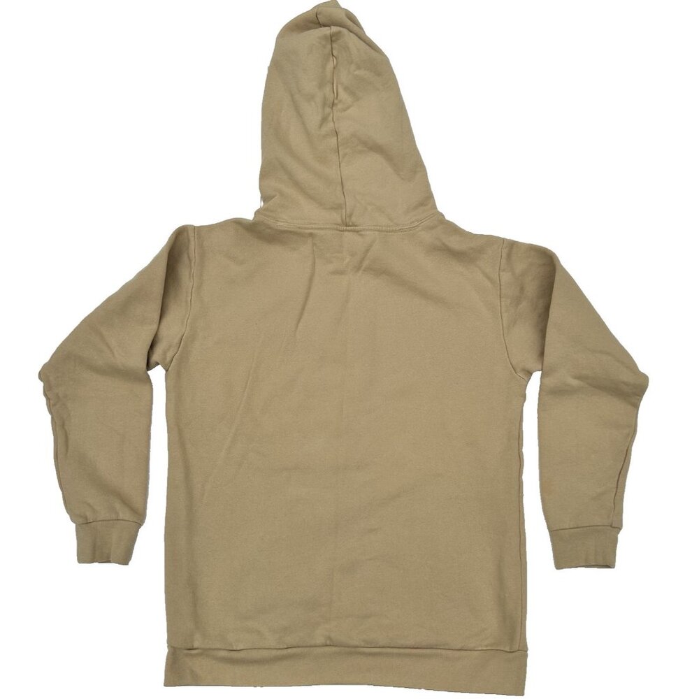 Victoria's Secret PINK Campus Logo Beige Hoodie Gold Logo Fleece Lined Size S - Picture 2 of 7